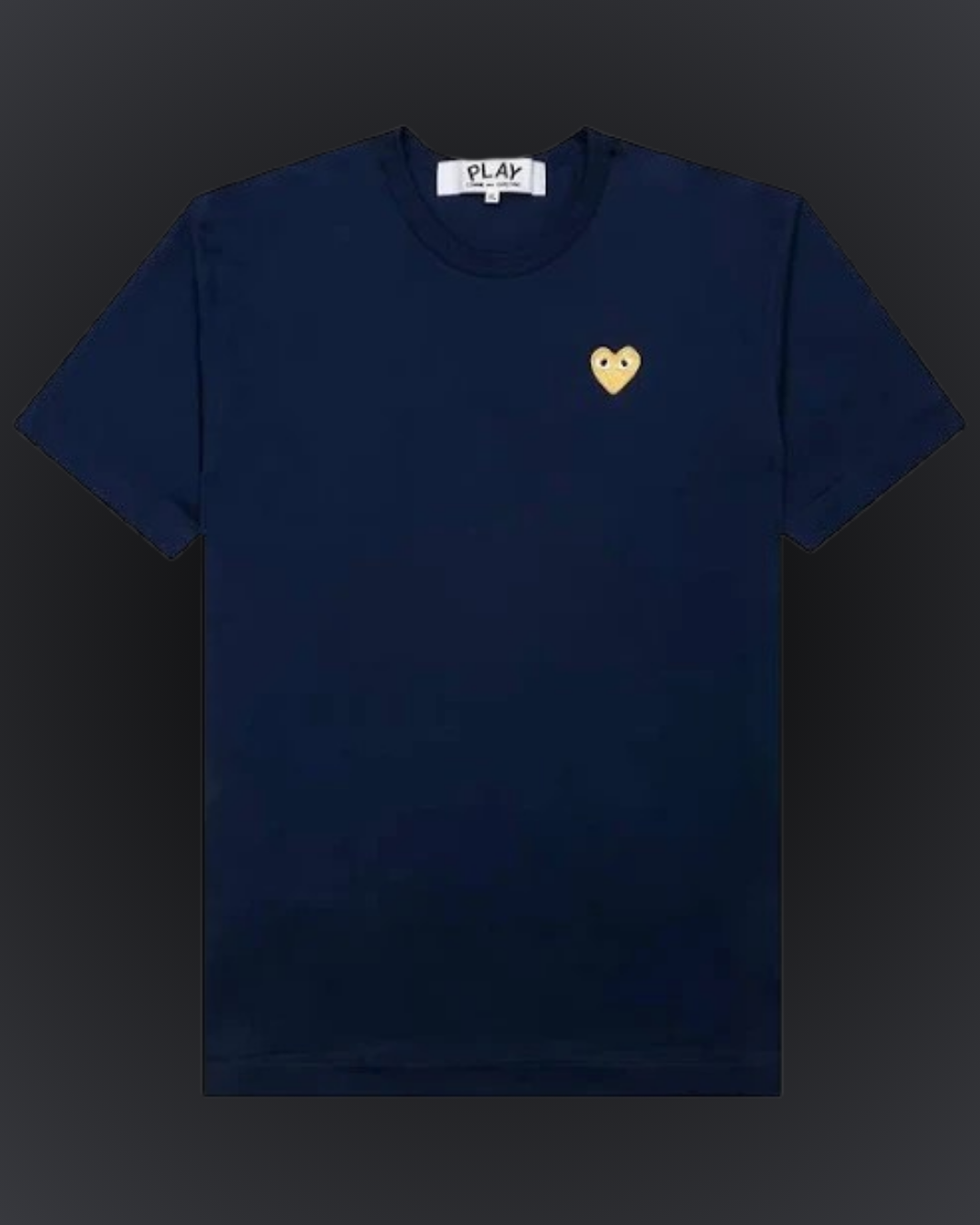 Camiseta PLAY Emblema Dourado - Azul Marinho