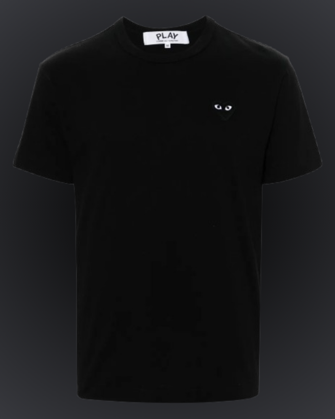 CDG Black emblem - preto