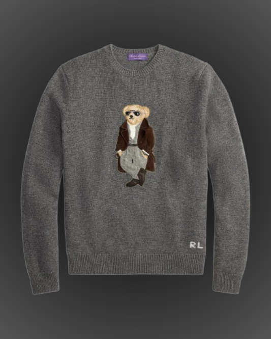 Suéter Polo Bear - Cinza