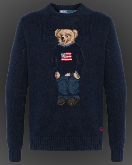 Suéter Polo Bear - Azul Marinho
