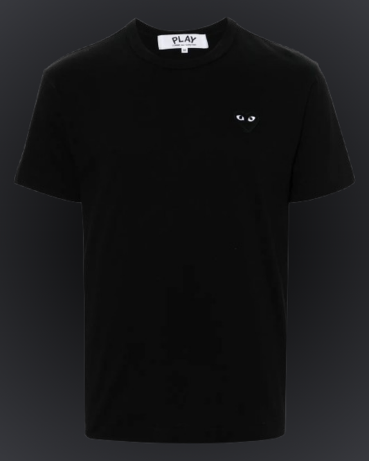 CDG Black emblem - preto