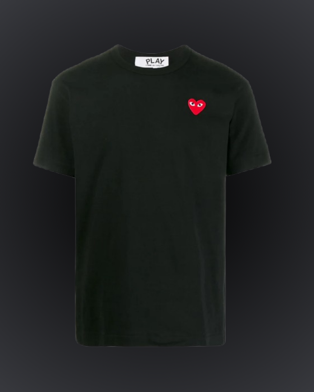 Camiseta PLAY Red Emblem – Preto